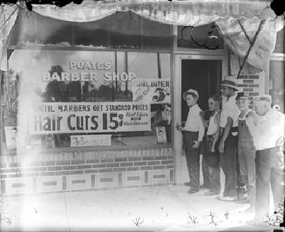 Poate's Barber Shop (1930's)