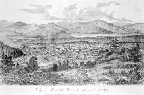 Drawing Of Leadville In 1878