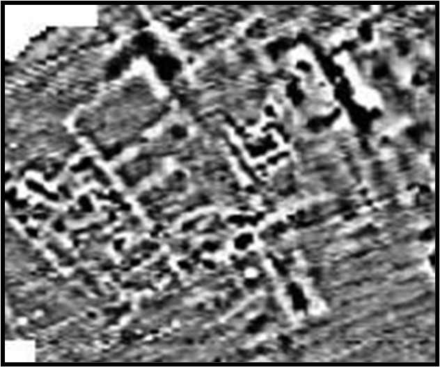 Magnetometry data showing buried structures at an Early Bronze Age city in Turkey.