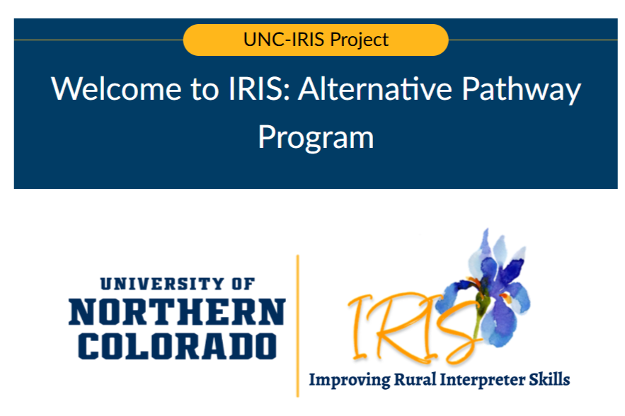 Title slide of IRIS: Self-Directed Course