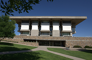 Photo of Michener Library exterior