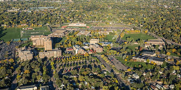 Aerial of UNC campus