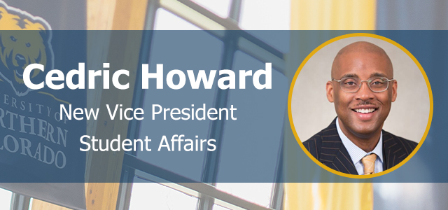 Cedric Howard, new vice president of student affairs