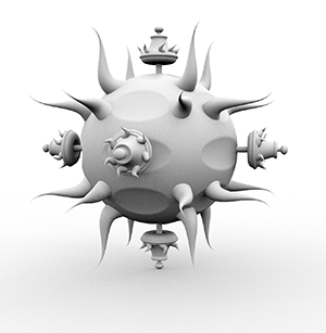 3D model of virus