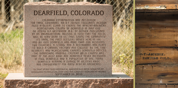 Dearfield historical marker