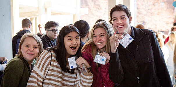 Students attending the Future Teacher Conference