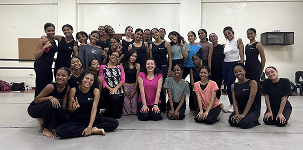 College of Performing and Visual Arts dean Cristina Goletti taught a dance workshop at the National Dance School