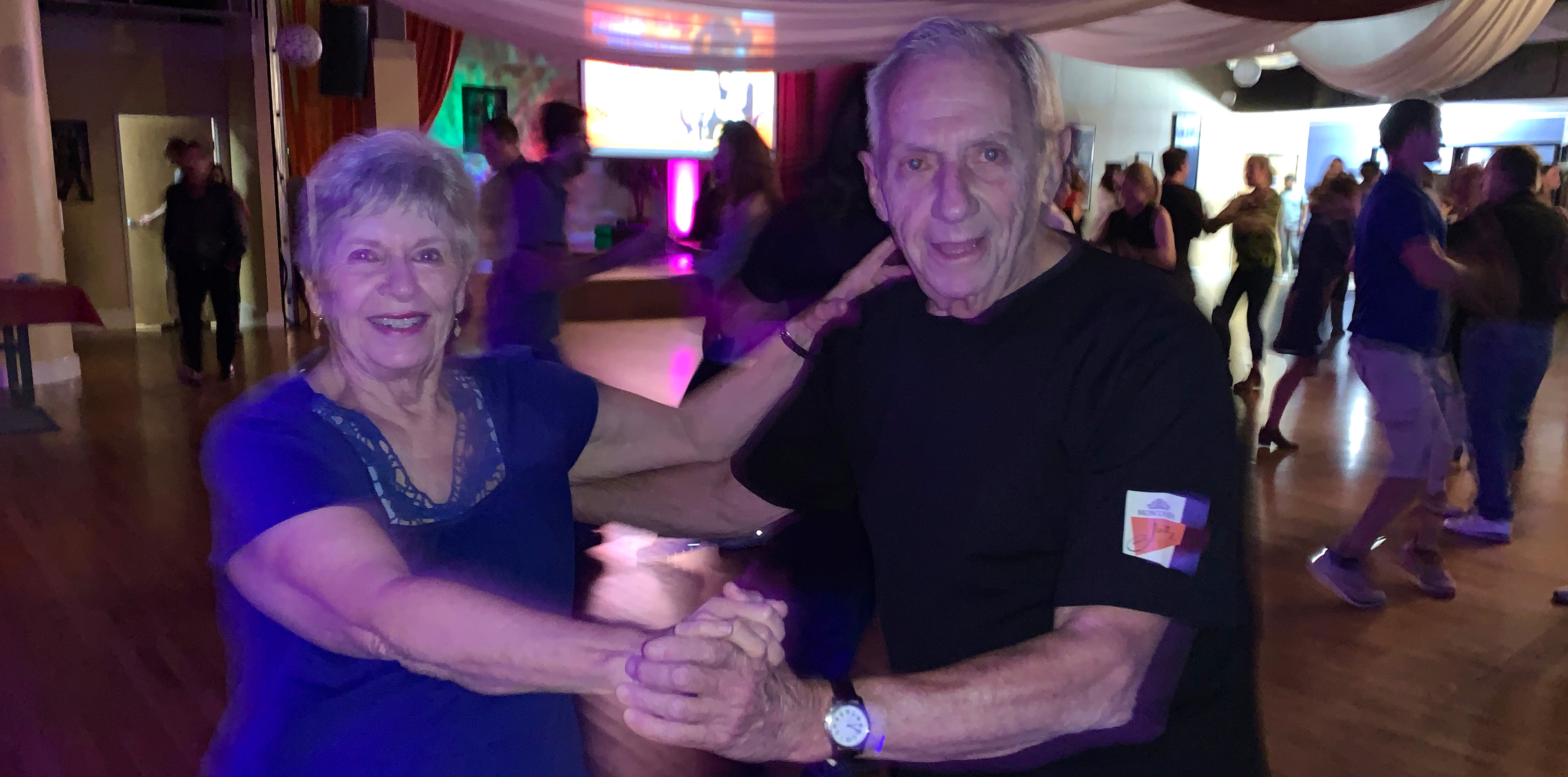 Lavaux and his wife, Diane, dance together in Boulder in October 2022
