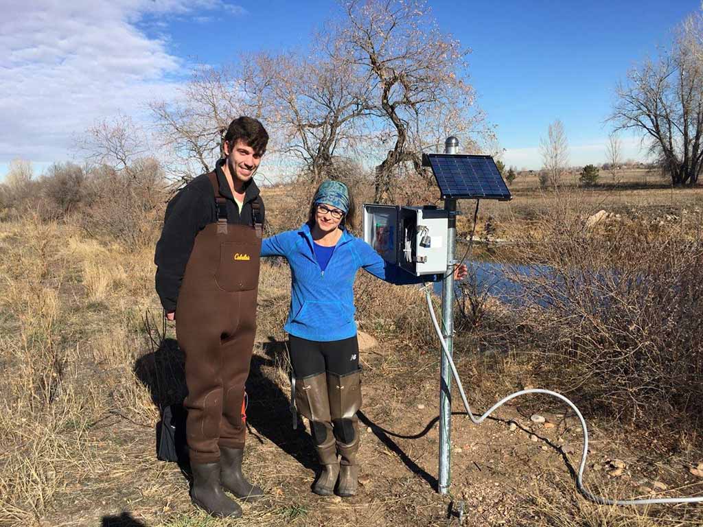 Jacob Hooker Installs Water Quality Meter