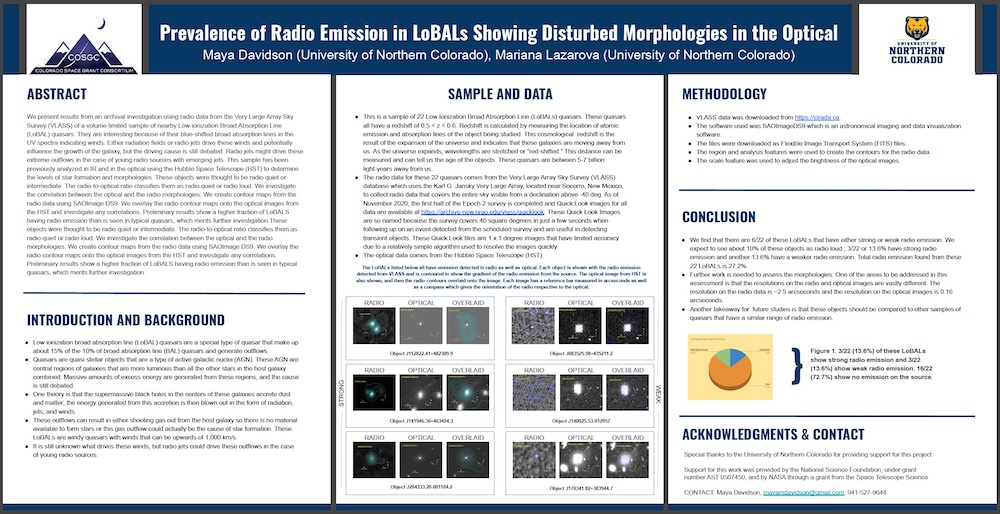 UNC Astro COSGC poster davidson lazarova