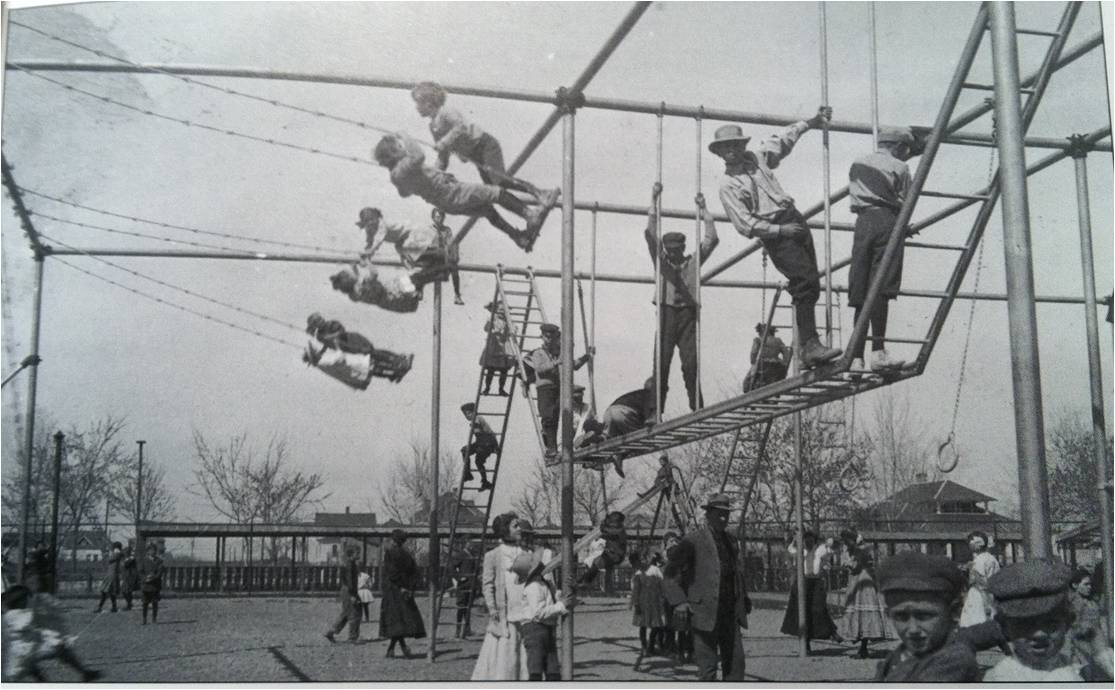 Early 20th century playground located just south of Kepner Hall.