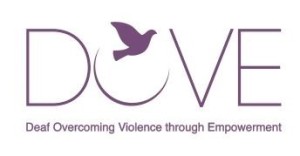 Logo for DOVE: Deaf Overcoming Violence through Empowerment
