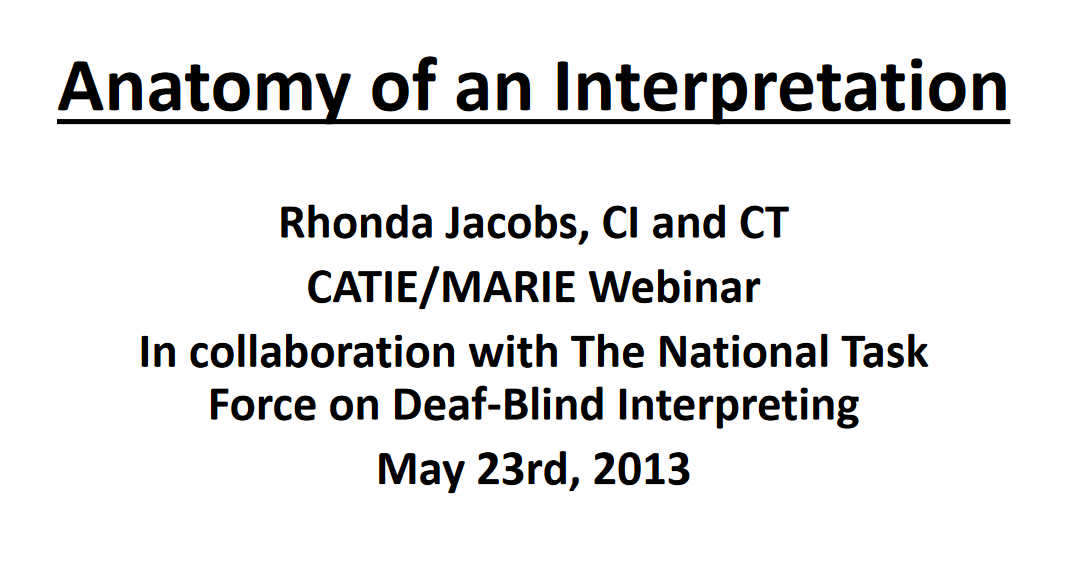 Opening Slide from Anatomy...