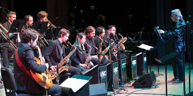 Dana Landry on stage