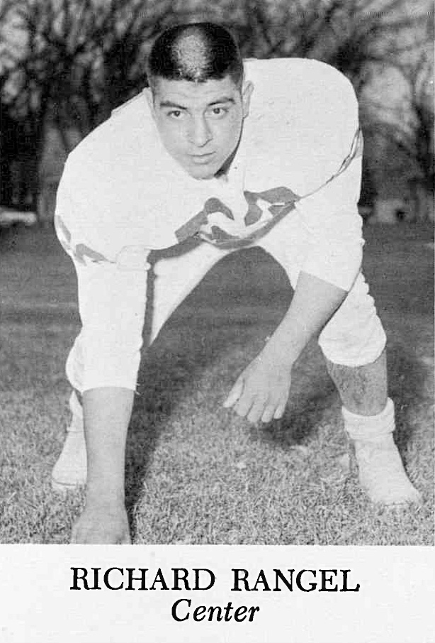 Richard Rangel as center for the UNC Bears Football team.