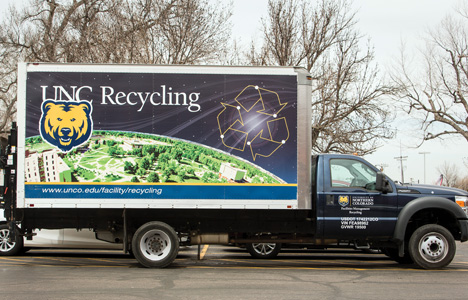 UNC Recycling Truck