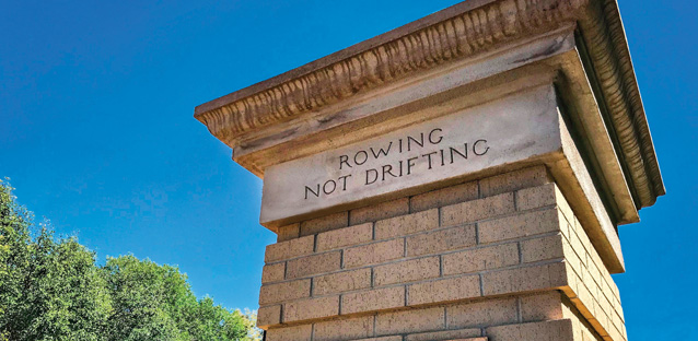 Rowing, Not Drifting