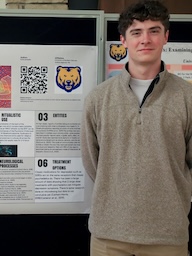 Student presenting research 